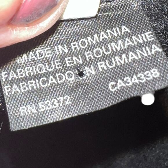 Pippa Coat with Jeweled Button Front, Black, Size 0, Made in Romania - Picture 4 of 11